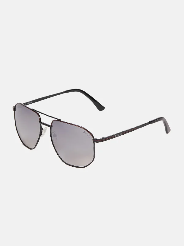 Geometric Metal Navigator Sunglasses