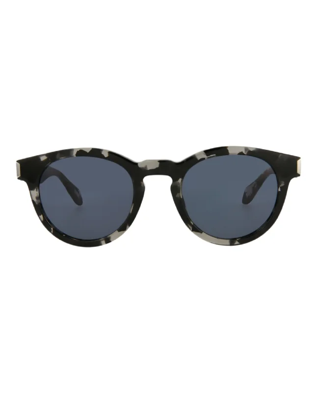 Round-Frame Acetate Sunglasses