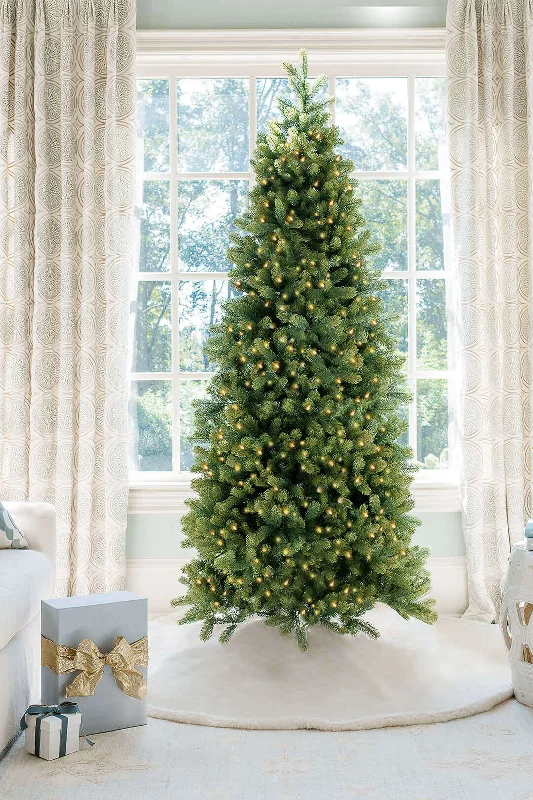 10' Royal Fir Slim Artificial Christmas Tree with 1100 Warm White & Multi-Color LED Lights 10' Royal Fir Slim Artificial Christmas Tree with 1100 Warm White & Multi-Color LED Lights