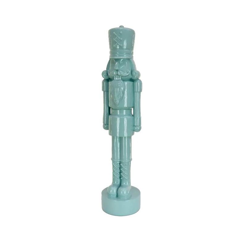 12" HGTV Home Collection Nutcracker Christmas Decor, Icy Blue