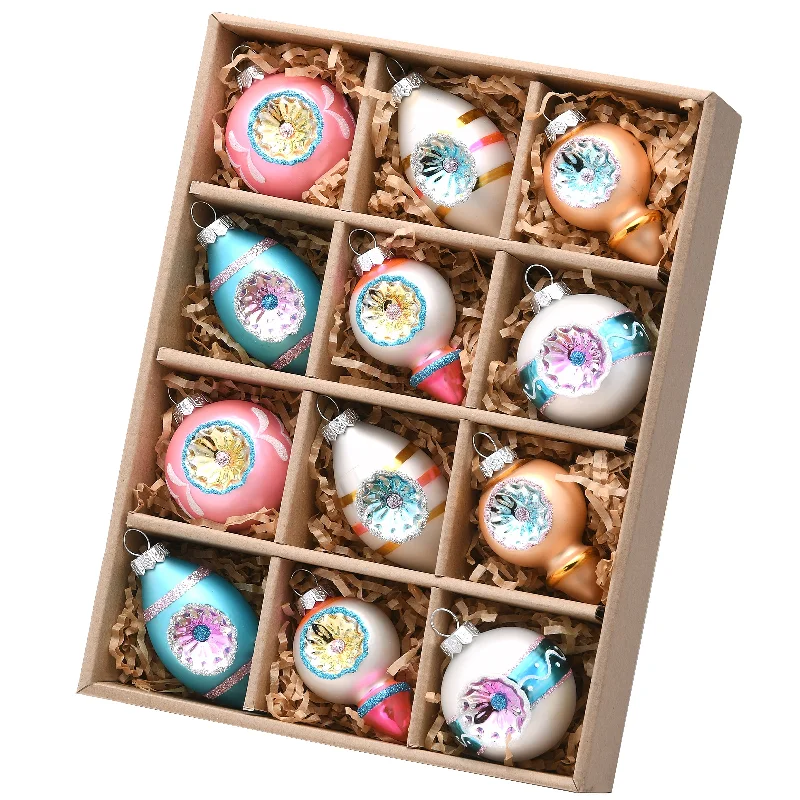 12-Piece Christmas Tree Mini Ornaments Set