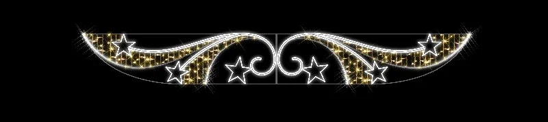 13 FT X 2 FT LED Star Street Banner