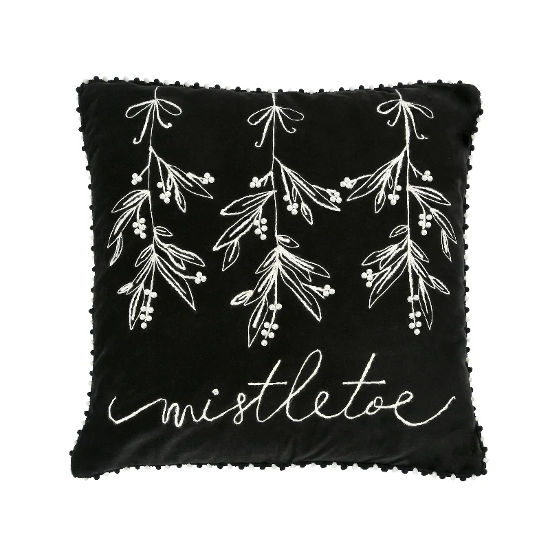 18" HGTV Home Collection Mistletoe Pillow