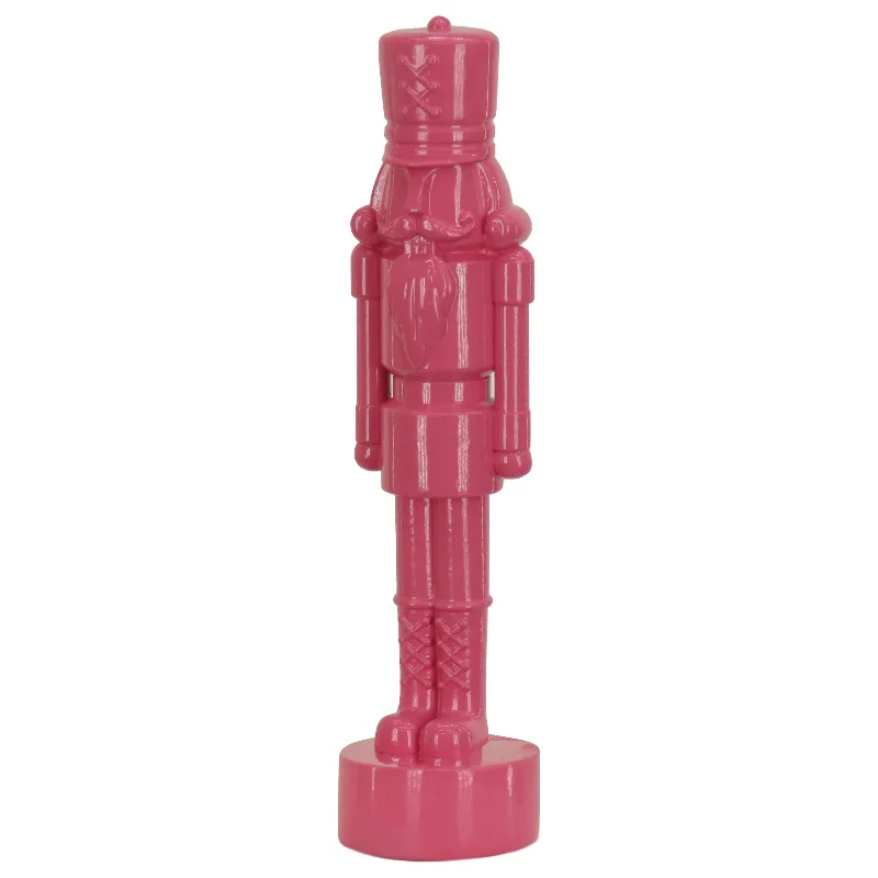 18" HGTV Home Collection Nutcracker Christmas Decor, Pink