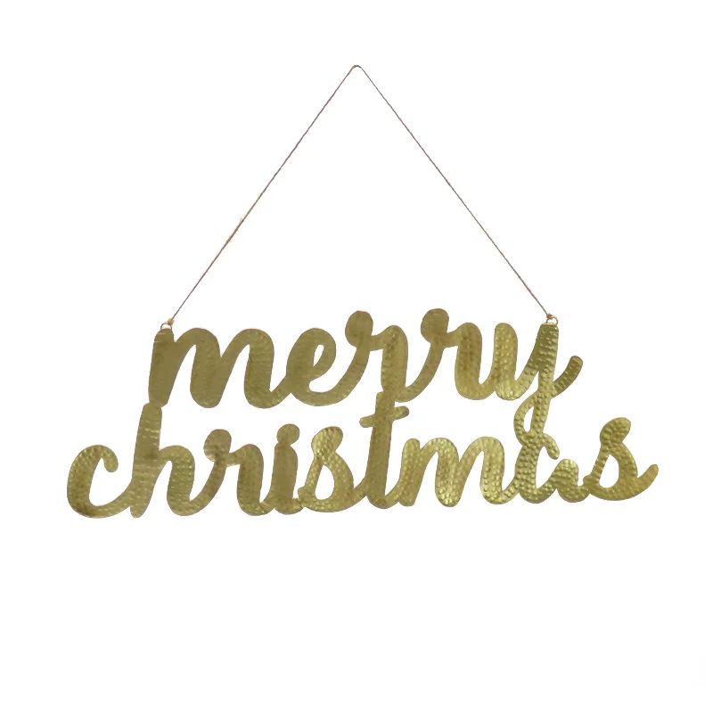 19" HGTV Home Collection Merry Christmas Metal Wall Decoration