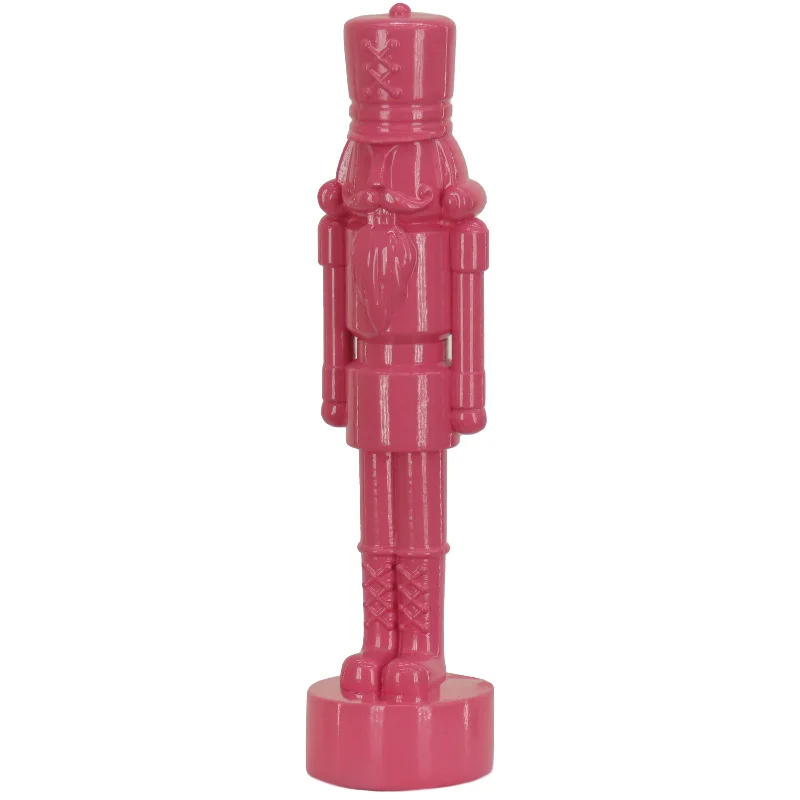 24" HGTV Home Collection Nutcracker Christmas Decor, Pink