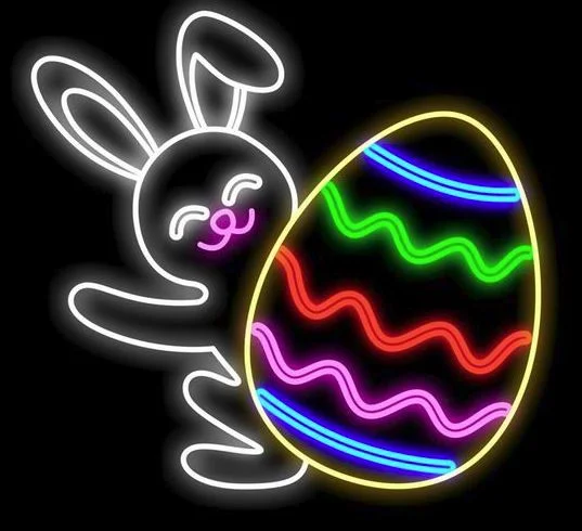 3 FT X 3 FT Multicolor LED Bunny