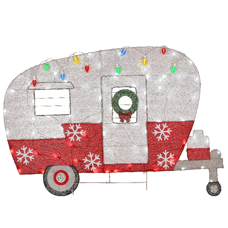 32" Pre-Lit Christmas Camper