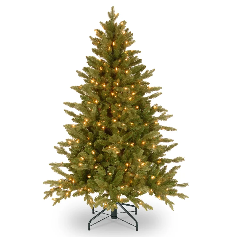 4.5 ft. Pre-Lit Avalon Spruce Medium Tree with Clear Lights