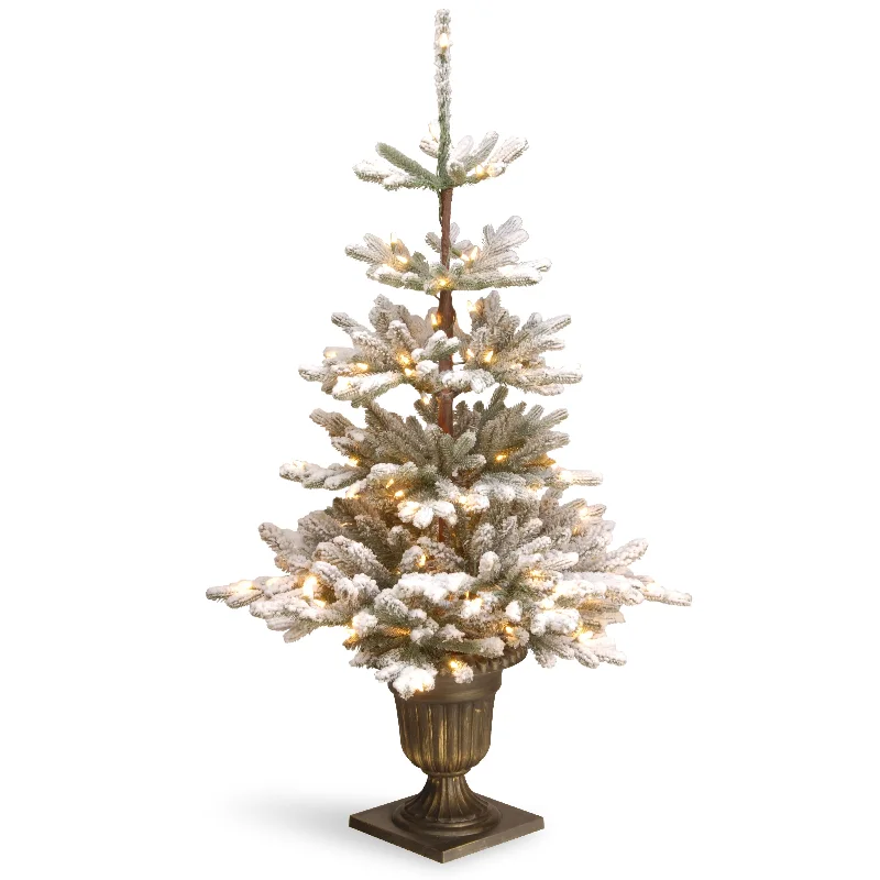 4.5 ft. Pre-Lit Imperial Spruce Blue Tree with Clear Lights