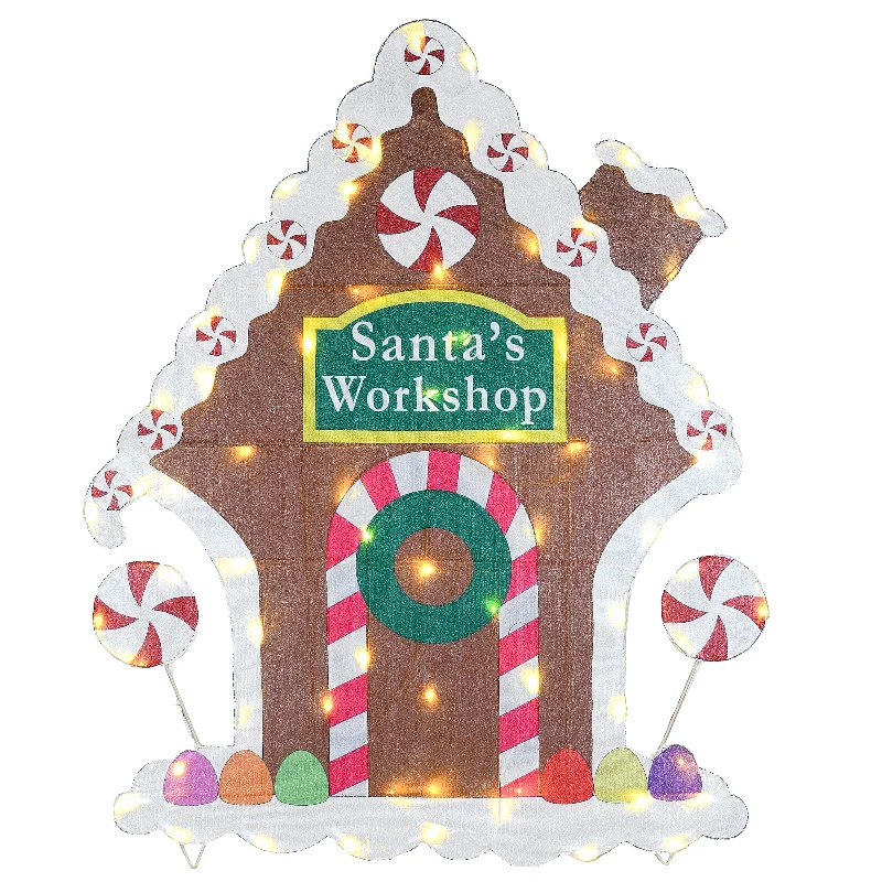 42" Pre-Lit Gingerbread House