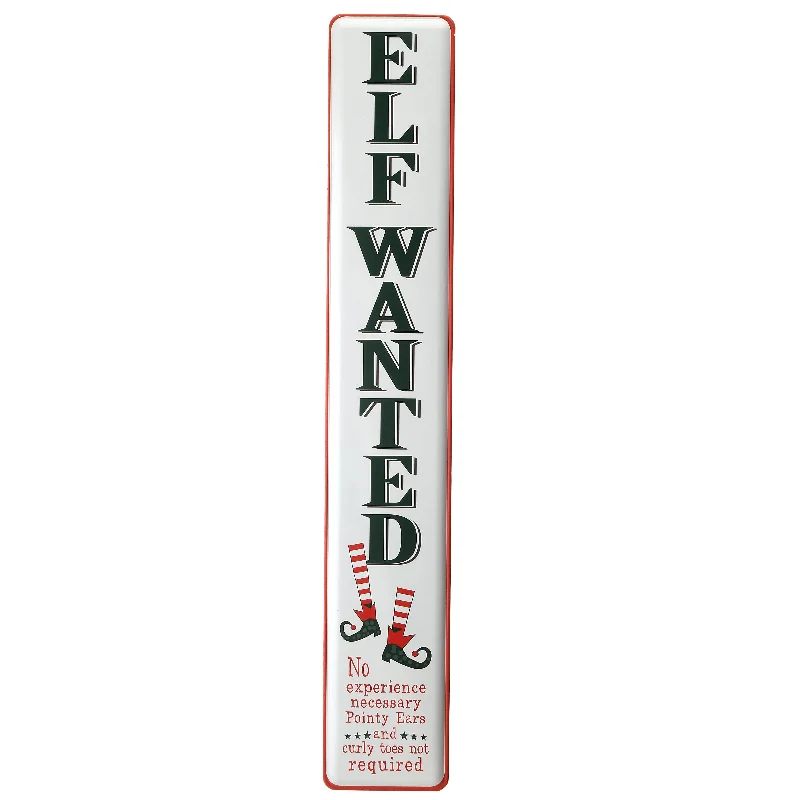 47" Elf Wanted Wall Sign