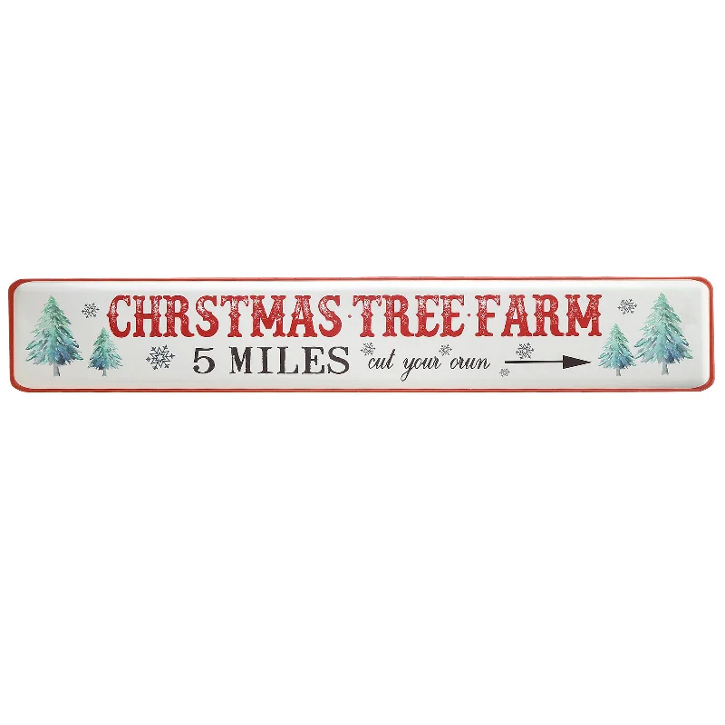 47" Vintage Tree Farm Wall Sign