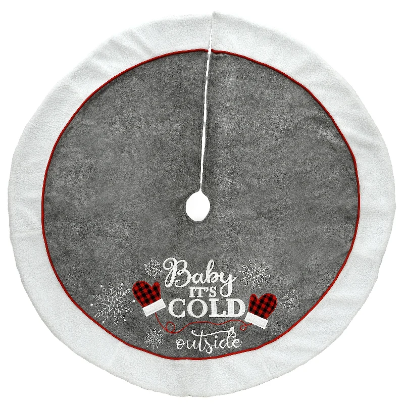48" “Baby its Cold Outside" Tree Skirt