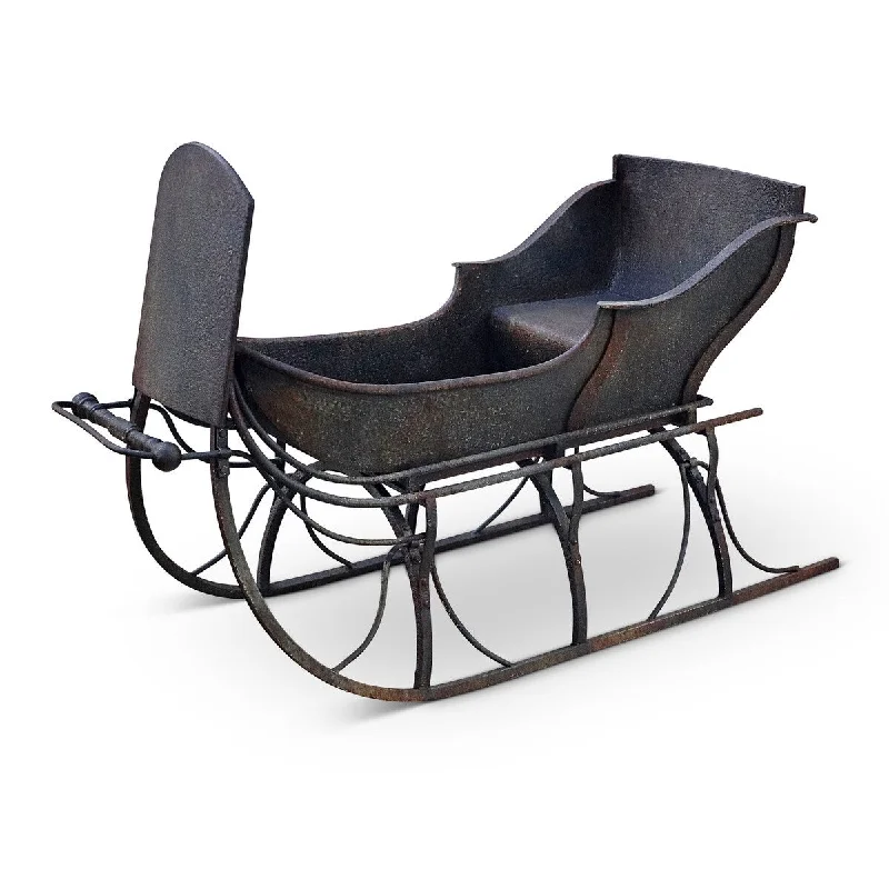 4.6 FT Black Antique Sleigh