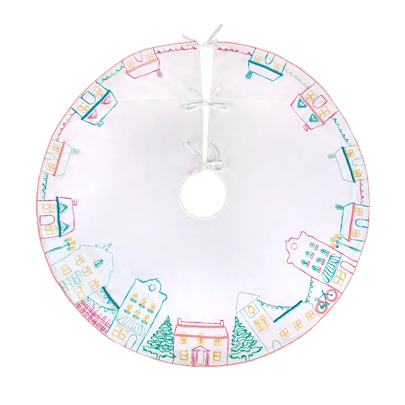 52" HGTV Home Collection Village Scene Tree Skirt