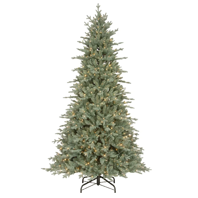 7.5 ft. Pre-Lit Buckingham Blue Spruce Tree with Clear Lights