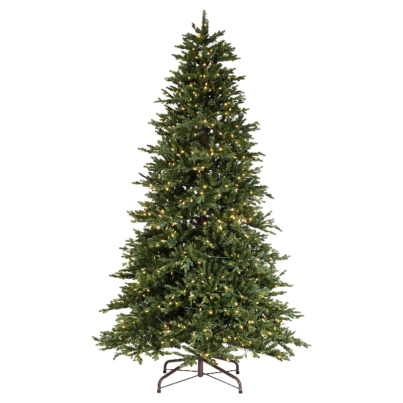 7.5 ft. Pre-Lit Pomona Pine Slim Tree with Clear Lights