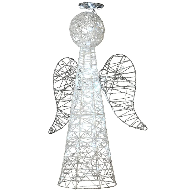 36" Angel Cone Tree with LED Lights