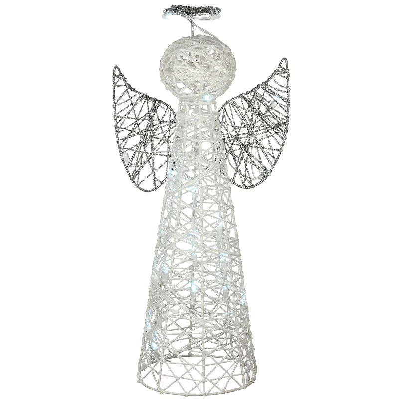 24" Angel Cone Tree with LED Lights