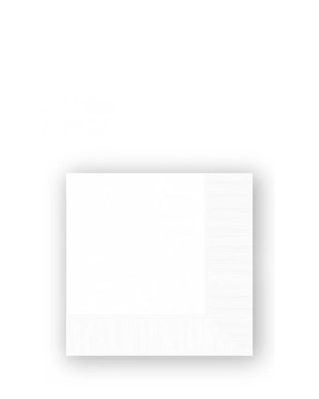 Christmas Frosty White Beverage Napkins Pack of 20