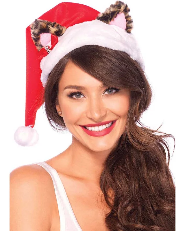 Christmas Plush Kitty Santa Hat
