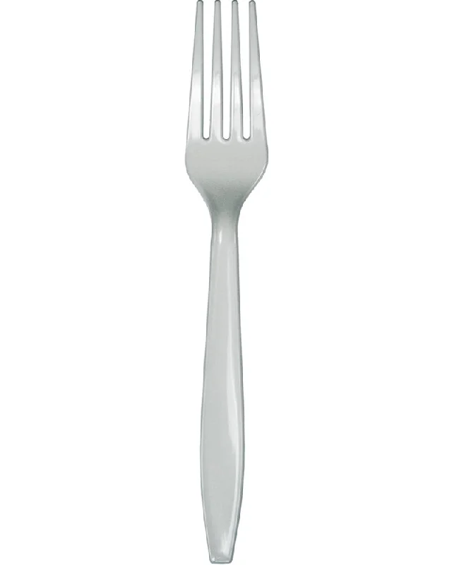 Christmas Shimmering Silver Premium Forks Pack of 24