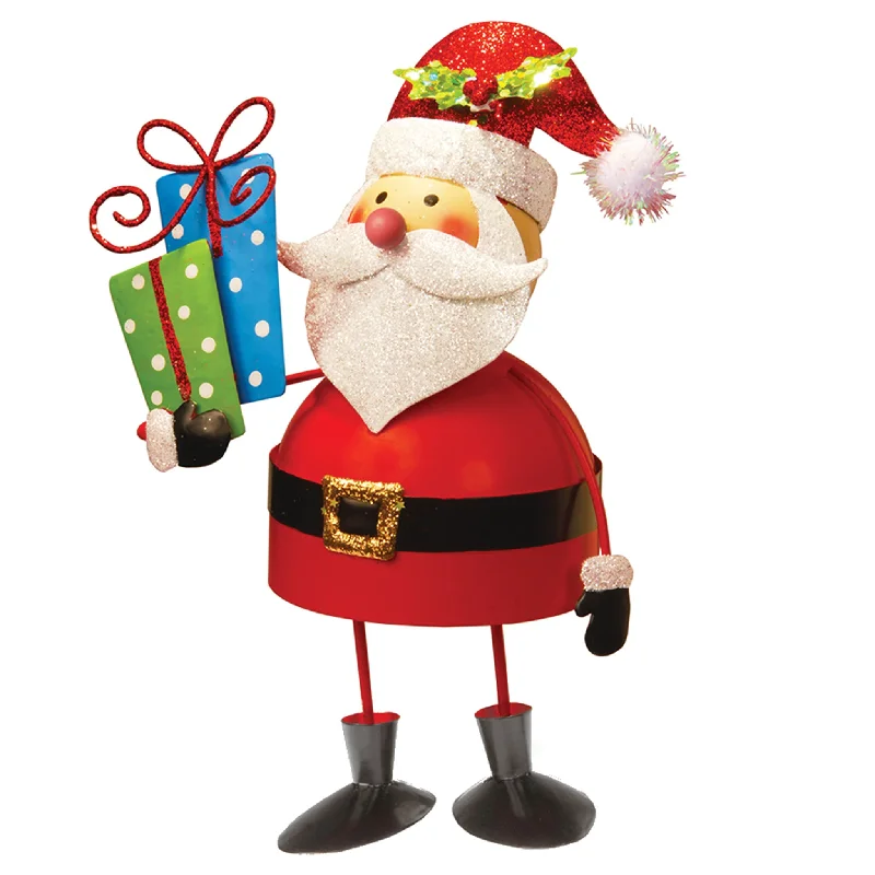 10" Metal Bobble Santa