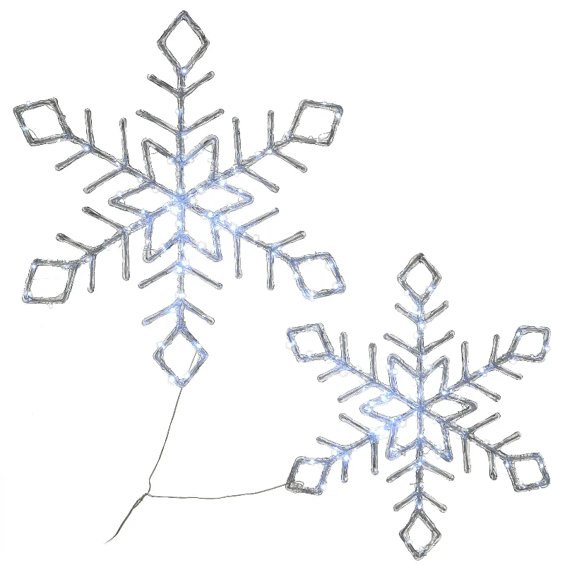 National Tree Company Pre Lit Diamond Tip Snowflake Decoration, Cool White LED Lights, Plug In, Christmas Collection, 24 Inches National Tree Company Pre Lit Diamond Tip Snowflake Decoration, Cool White LED Lights, Plug In, Christmas Collection, 24 Inches