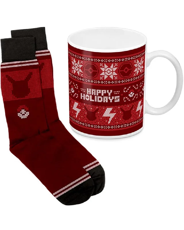 Pokemon Christmas Mug and Sock Set