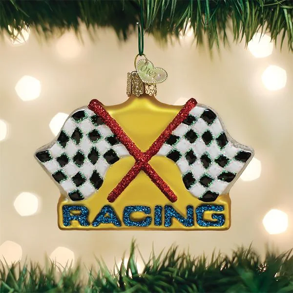Racing Flags Ornament