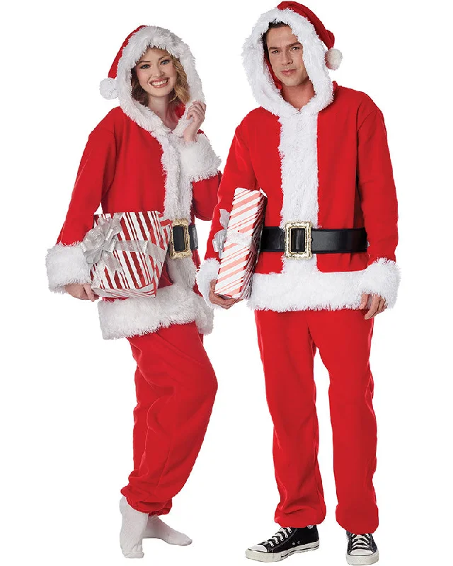 Santa Jumpsuit Adult Costume