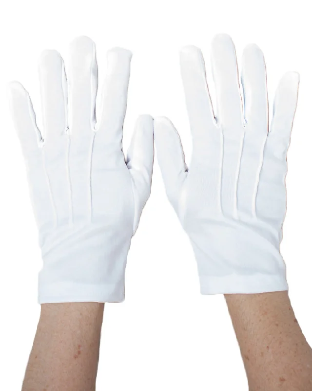 Short White Gloves