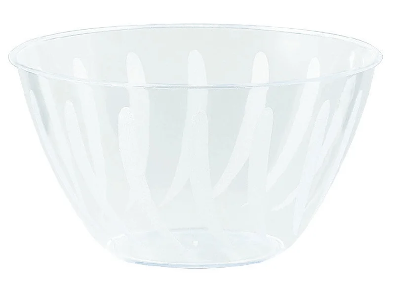 Swirl Bowl Clear - Plastic