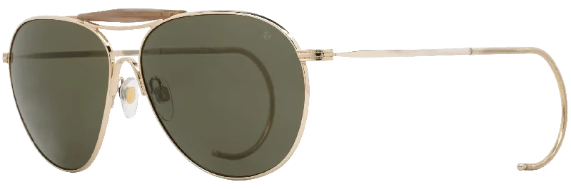 American Optical - Hazemaster Polarized Sunglasses - Gold/Green