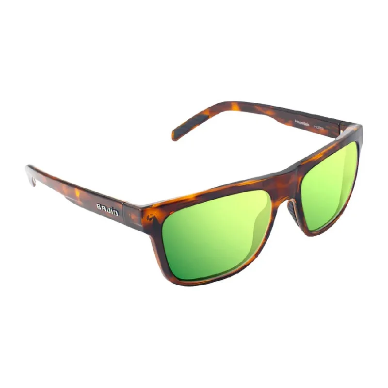 Bajio - Hopedale Sunglasses - Brown Tortoise Glass Frame - Green Poly Lenses