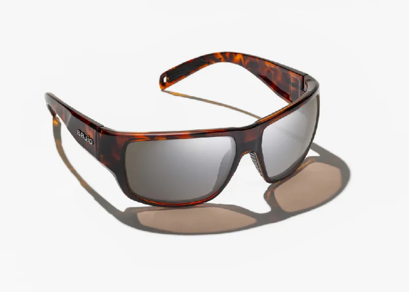 Bajio - Piedra Dark Tort Matte Frame - Glass Silver Mirror Lenses