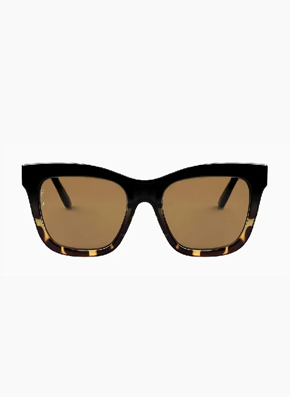 Irma Sunglasses, Black Tort/Brown | Otra