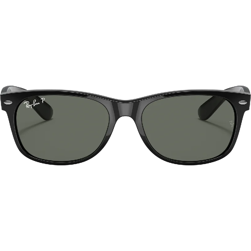 New Wayfarer L - Black/G-15 Green