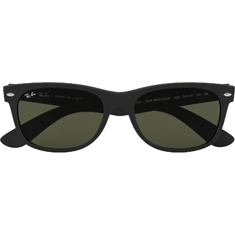 New Wayfarer S - Rubber Black/G-15 Green