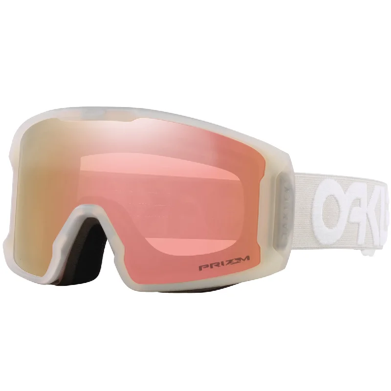 Oakley Line Miner Snowboard Goggles - Matte Cool Grey/Prizm Rose Gold Iridium