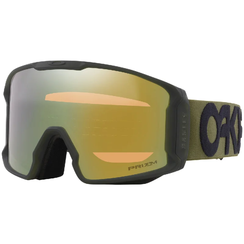 Oakley Line Miner Snowboard Goggles - Matte Dark Brush/Prizm Sage Gold Iridium