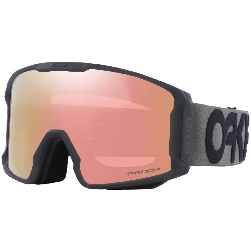 Oakley Line Miner Snowboard Goggles - Matte Forged Iron/Prizm Rose Gold Iridium