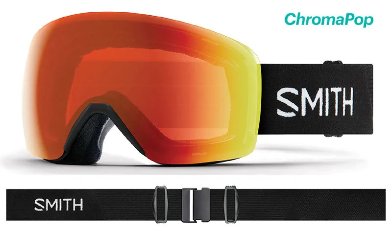 Smith Skyline Red Mirror Goggle Black